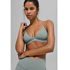 Alo Splendor Bra (Lunar Grey/White)